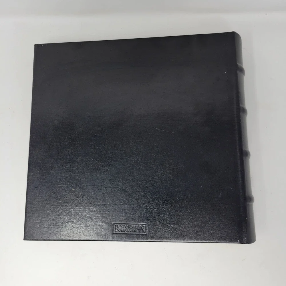 Restoration Hardware Black Leather Photograph Album Archival 200 Prints‎ Italy